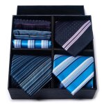 Cravate homme - insfity - lot de 3 classique elegant tiss�e jacquard - multicolores - polyester