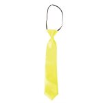 Cravate jaune fluo - ptit clown - accessoire de dguisement - adulte