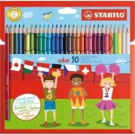 Crayons de couleur - stabilo - 30 pices - hexagonal - 25 mm - pour enfants  partir de 3 ans