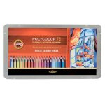 Crayons de couleur - koh - i - noor - polycolor - ensemble de 72 - bois de sapin - mixte