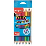 Crayons de couleur - maped - colorpeps - 12 bicolores - mine tendre - triangulaires