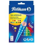 Crayon de couleur triangulaire silverino gros �tui