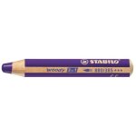 Crayon de couleur - woody - 3 en 1 - violet - multi - usages - effaable - pour enfants  partir de 3 ...