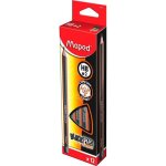 Crayon graphite blackpeps jumbo triangulaire hb embout peint boite de 12