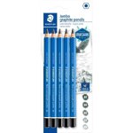 Crayons graphite - staedtler - lumograph jumbo - 5 pièces - résistance à la rupture - 5 duretés Crayons graphite - staedtler - lumograph jumbo - 5 pièces - résistance à la rupture - 5 duretés