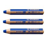 Crayon multi - talents - stabilo woody 3 - en - 1 - paquet de 3 - outremer (880 / 405)