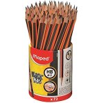 Crayons à papier hb - maped - black?peps - ergonomique - triangulaire - pot de 72 crayons Crayons à papier hb - maped - black?peps - ergonomique - triangulaire - pot de 72 crayons