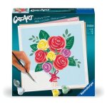Creart 20x20 cm bouquet de roses loisir cratif adulte peinture par numros 25520 ravensburger