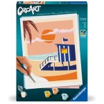 Creart 24x30 cm beach cottage adulte peinture par numros 23896 ravensburger
