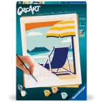 Creart 24x30 cm relax at the beach adulte peinture par numéros 23897 ravensburger Creart 24x30 cm relax at the beach adulte peinture par numéros 23897 ravensburger