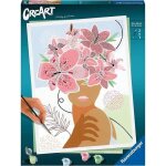Creart flowers on my mind 24x30 cm - peinture par numros ? ds 12 ans ? ravensburger - 20275