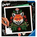 Creart fox / renard 20x20 cm - format carr - peinture par numros ? ds 12 ans ? ravensburger - 23511 ...