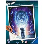 Creart lion 30x40 cm - jojoesart �dition - peinture par num�ros ? d�s 12 ans ? ravensburger - 23516