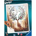 Creart magic deer 30x40 cm - srie b - peinture par numros - ds 12 ans - ravensburger - 00020273