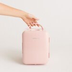 Mini - r�frig�rateur - create - 4l - froid et chaud - design r�tro - rose pastel