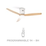 Ventilateur de plafond - create - wind calm - 40w - �132 cm - silencieux avec t�l�commande