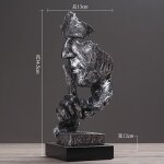 Cr�atif r�tro abstrait personnage sculpture ornements maison bureau d�cor bureau artisanat r�sine penseur ...
