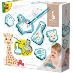 Ses creative - hobby 1 - 4 - sophie la girafe - crayons de couleur pour le bain et formes - peinture ...