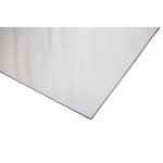 Cr�dence r�versible en blanc satin� - blanc brillant - l: 100 cm - l: 50 cm - e: 3 mm - blanc ral 9016 ...