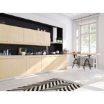 Cr�dence r�versible en noir satin� - noir mat - l: 100 cm - l: 50 cm - e: 3 mm - noir ral 9005