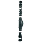 Crmone rustique ry59 srie forte pour tringle 16x8mm poxy noir / bouton standard - jardinier massard ...