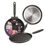 Cr�pi�re en aluminium anti - adh�rent - ibili - inducta - noir - 26 cm - tous feux dont induction