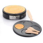 Cr�pi�re �lectrique - senya - cr�pe time - 1500w - 2 plaques interchangeables - noir