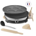 Crêpière lagrange 109 017 tradi duo - plaques amovibles fonte daluminium grande crêpe + 7 mini crêpes ... Crêpière lagrange 109 017 tradi duo - plaques amovibles fonte daluminium grande crêpe + 7 mini crêpes ...