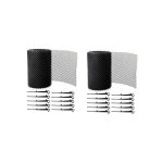 Cr�pine 2 set goutti�re grille protecteur �cran anti - chute feuille pour goutti�re - sodial - noir