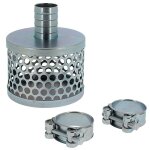 Huggy tuyaux - cr�pine pour tuyau daspiration 50 mm + 2 colliers de serrage