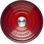 Le creuset 21180300602430 signature cocotte peu profond fonte cerise 30 cm