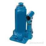 Cric bouteille hydraulique - silverline - 4 tonnes - acier - rglable - universel