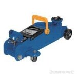 Cric hydraulique - silverline - 2 t - acier - selle pivotante - hauteur max 326 mm