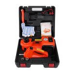 Cric de sol électrique - omabeta - 5 tonnes - 12v dc - métal + plastique - mallette de rangement Cric de sol électrique - omabeta - 5 tonnes - 12v dc - métal + plastique - mallette de rangement