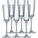 Cristal darques 7501613 bte de 6 flutes 17 cl cristallin transparent 231 x 156 x 244 cm