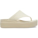 Crocs brooklyn tongs femme bone blanc - semelle compens�e literide? 45 mm - 36 / 37