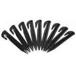 Crochets de montage - genisys - 100 pcs - m�tal - compatible husqvarna automower - noir