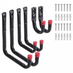 Crochets muraux - media wave store - kit 6 pcs - m�tal antirouille - 3 tailles - �conome en espace