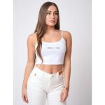 Crop top bretelle fine - project x paris - femme - blanc Crop top bretelle fine - project x paris - femme - blanc