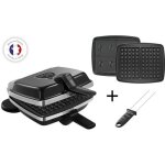 Lagrange croque - gaufre - gaufrette 2 plaques 1000w noir - 039224