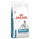 Croquettes royal canin veterinary diet hypoallergenic moderate calorie pour chiens