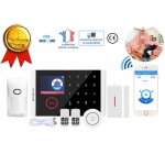 Cs108 double rseau multi - langue wifi alarme antivol  la maison sans fil sonnette de scurit  domicile ...