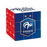 Cube 3x3 equipe de france - megableu - casse - t�te rubiks - supportez les bleus !