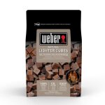 Cubes allume - feux bruns weber - bo�te de 48 cubes