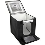 Cube  lumire mini studio photo 40 cm - starblitz - 120 led - 4 fonds - 2 perspectives