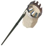 Cueille fruits avec manche tlescopique  16 cm