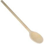 Cuill�re en bois - metaltex - 30 cm - h�tre - forme ovale - marron