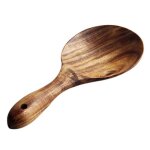 Cuillere bois teck cuillere a riz en bois massif naturel cuillere a servir de grosse pomme de terre de ...