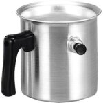 Cuiseur bain marie kr�ger 1 litre - aluminium poli - gris