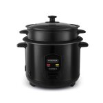 Cuiseur  riz 1. 8l avec cuve mtal et panier vapeur japan x kitchencook noir